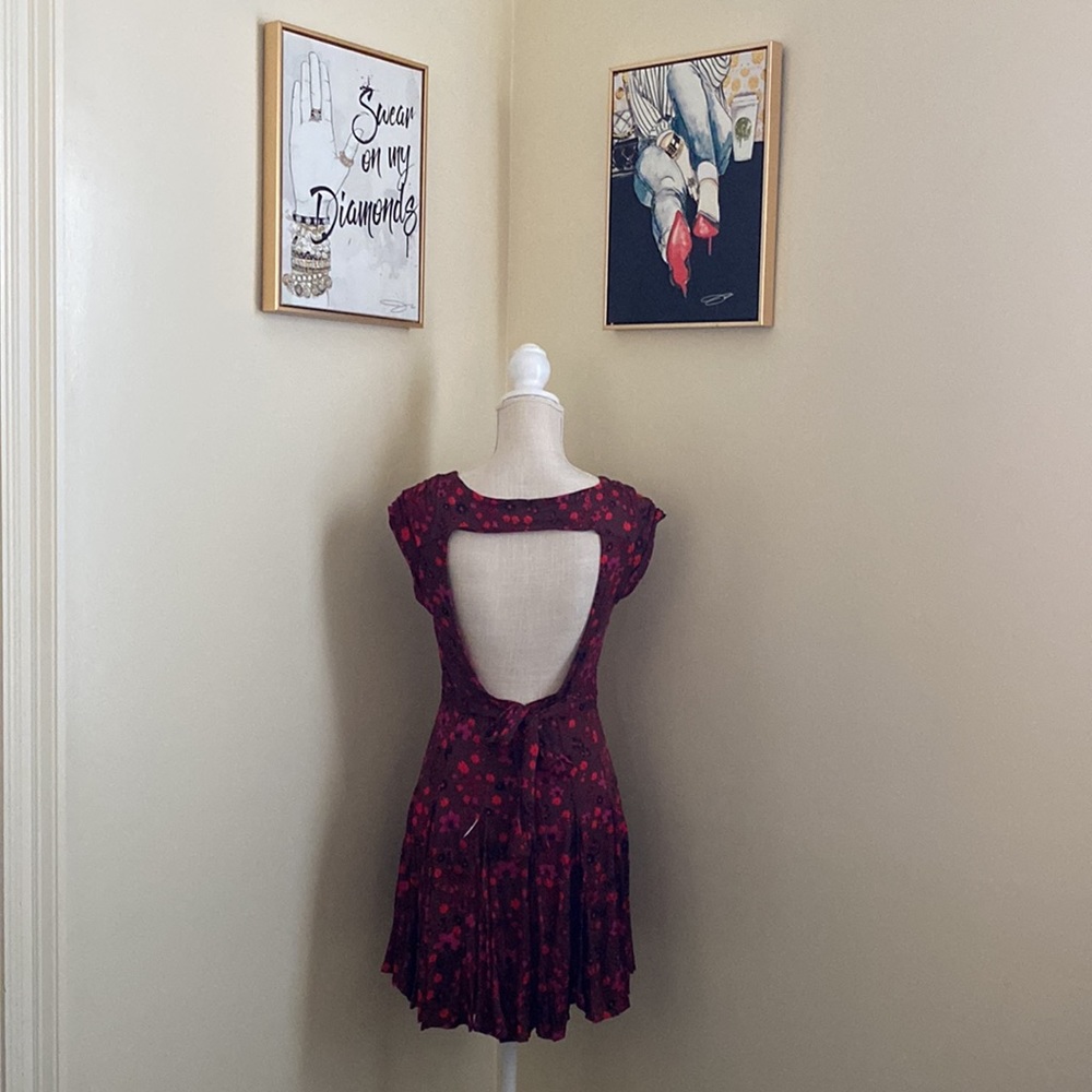 Free People Red It Takes Two Wrap Dress - Picture 8 of 14